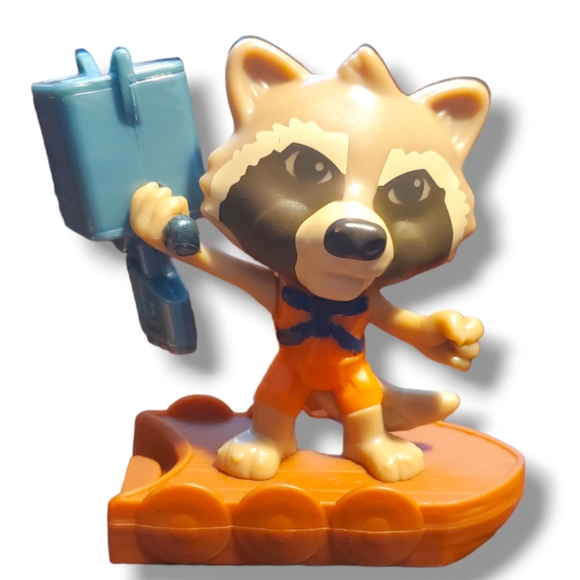 #AB Rocket Raccoon Marvel Toy 2022 Happy Meal Moving Arm - Picture 1 of 2